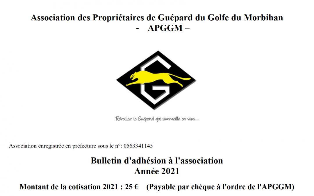 Bulletin Adhésion 2021